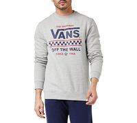 Vans Stackton Crew Sudadera, Gris, L para Hombre
