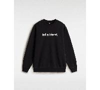 Vans - Sudadera Tell a Friend, Hombre, Negro, Talla: S