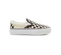 Vans Ua Classic Slip-on Platform (tablero de damas en blanco y negro)