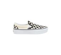 Vans Ua Classic Slip-on Platform (tablero de damas en blanco y negro)