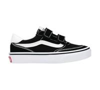 Vans Unisex Kid's Brooklyn LS V Sneaker, Lona de Ante Negro Blanco, 33 EU