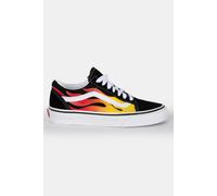 Vans Unisex Old Skool Flame Black/white Talla: 36.5 | Zapatos con Cordones Outlet | Unisex | Negro