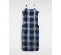 Vans - Vestido de tirantes Campbell, Mujer, Azul, Talla: L