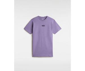 Vans - Vestido tipo camiseta Centre Vee, Mujer, Púrpura, Talla: S