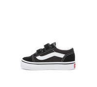 Vans Viejo Skool V Kids Niño De Zapatos De Lona 25 EU Black Suede/True White
