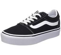 Vans Ward Platform, Zapatillas Mujer, Canvas Black White, 39 EU
