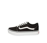 Vans Ward Platform, Zapatillas Niñas, Canvas Black White, 38 EU