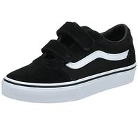 Vans - Ward V Velcro Suede, Zapatillas Niños, Negro ((Suede/Canvas) Black/White Iju), 30.5 EU