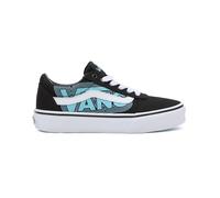 Vans Ward, Zapatillas para Unisex niños, Glow Vans Neon BLUE/BLACK, 21.5 EU