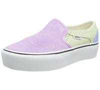 Vans Women's Asher Platform Sneaker, Color Block Light Purple Multi, 40 EU