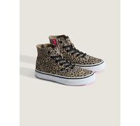 Vans - Zapatillas de niños Authentic Hi 2.0 con cremallera (4-8 años), Beis, Talla: 27
