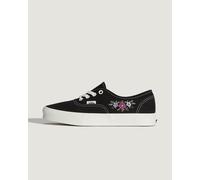 VANS Zapatillas bajas Authentic. Color negro bordado flores