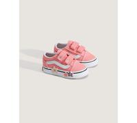 VANS Zapatillas bajas con velcro, TD OLD SKOOL V. Color rosa