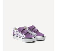 VANS Zapatillas bajas con velcro, UY OLD SKOOL V. Color Violeta/Blanco