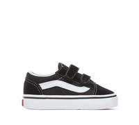 VANS Zapatillas bajas de velcro TD Old Skool V. Color negro/blanco espuma
