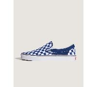 Vans - Zapatillas Classic Slip-On Checkerboard, Hombre, Azul, Talla: 43