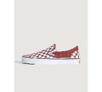 Vans - Zapatillas Classic Slip-On Checkerboard, Hombre, Marrón, Talla: 34.5
