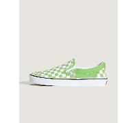 Vans - Zapatillas Classic Slip-On Checkerboard, Hombre, Verde, Talla: 41