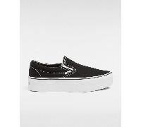 Vans - Zapatillas Classic Slip-On Stackform, Mujer, Negro, Talla: 35