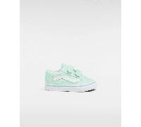 Vans - Zapatillas con purpurina y cierre adherente Old Skool de bebé (de 1 a 4 años), Azul, Talla: 21.5