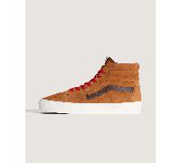 Vans - Zapatillas de ante de cerdo Sk8-Hi, Hombre, Naranjo/Marrón, Talla: 37