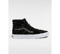 Vans - Zapatillas de ante de cerdo Sk8-Hi, Hombre, Negro, Talla: 38.5