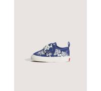 Vans - Zapatillas de bebé Authentic V con cordones elásticos (1-4 años), Azul, Talla: 20