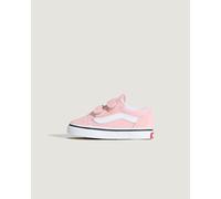 Vans - Zapatillas de bebé con cierre adherente Old Skool con (1-4 años), Rosa, Talla: 17.5