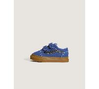 Vans - Zapatillas de bebé Old Skool V (1-4 años), Azul, Talla: 24.5
