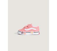 Vans - Zapatillas de bebé Old Skool V (1-4 años), Rosa, Talla: 22