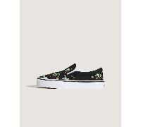 Vans - Zapatillas de niños Classic Slip-On (4-8 años), Negro/Verde, Talla: 29