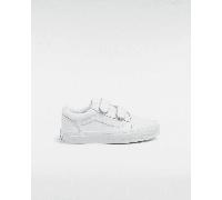 Vans - Zapatillas de niños Old Skool Classic Tumble con cierre adherente (4-8 años), Blanco, Talla: 30.5