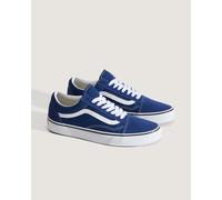 VANS Zapatillas de piel OLD SKOOL. Color Azul Marino