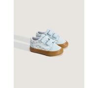 VANS Zapatillas de velcro OLD SKOOL V. Color Azul/blanco