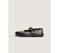 Vans - Zapatillas Mary Jane con estampado de leopardo para niñas (4-8 años), Negro, Talla: 30