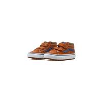 Vans - Zapatillas Sk8-Mid para niños (4-8 años), Naranjo/Marrón, Talla: 30.5