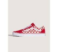 Vans - Zapatillas Old Skool Checkerboard, Hombre, Rojo, Talla: 44.5