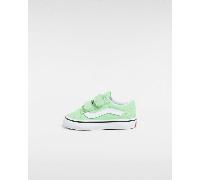 Vans - Zapatillas Old Skool para bebés (1-4 años), Verde, Talla: 26.5