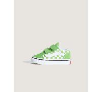 Vans - Zapatillas Old Skool V Checkerboard de bebés (1-4 años), Verde, Talla: 19