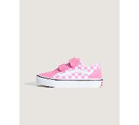 Vans - Zapatillas Old Skool V Checkerboard de niños (de 4 a 8 años), Rosa, Talla: 29