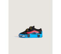 Vans - Zapatillas Old Skool V de bebé (1-4 años), Negro/Azul, Talla: 21