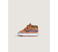 Vans - Zapatillas Sk8-Mid de bebé (1-4 años), Naranjo/Marrón, Talla: 21