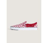 Vans - Zapatillas Slip-On Checkerboard, Hombre, Rojo, Talla: 42.5