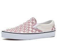 Vans Zapatos clásicos sin cordones, Mauve brumoso con diamantes de imitación, 9 Women/7.5 Men