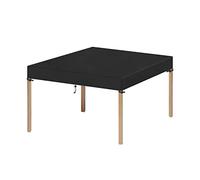 VANSHEIM Funda Mesa Exterior Impermeable Funda Protectora para Tablero de Mesa Funda para Muebles de Jardín Exterior Antipolvo Resistente al Viento Funda Mesa Jardín Cuadrada 90x90x15cm