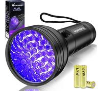 Vansky® UV Lampara 51 LED linterna de luz Negra para Mascotas UV Detector de Manchas de orina de Perro / Gato Eliminador de Manchas, Manchas Secas Encuentra en Alfombras, Moquetas, Piso. 3 pilas AA Incluido