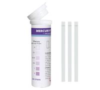 VANSUKY - Lote de 30 tiras de prueba de mercurio - Detección 0-5 mg/L Hg²+ - Kit rápido para agua y cosméticos
