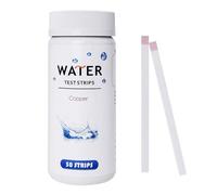 VANSUKY Tiras reactivas de cobre para agua, 50 unidades (0-10 mg/L o ppm, niveles 0/0,5/1/2/5/10) - Detección rápida y precisa para agua potable, acuarios, piscinas y laboratorios