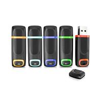 Vansuny - Memoria USB 3.0 16 GB Pack 5, Pendrive USB 16GB Alta Velocidad con indicador LED y Tapa para PC, Desktop, Portátil, Audio de Coche, Consolas de Juegos(Cian, Verde, Naranja, Rojo, Azul)
