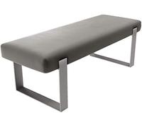 Vant Tapizado Cuarto Cama Banco - Sala & Salón Otomano - 158 kg Peso Capacidad (Terciopelo Gótico Gris)